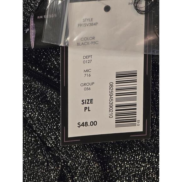 Investments Petites Jeweled Mock Turtle Neck Sweater Large Petite Black NWT - Picture 6 of 10